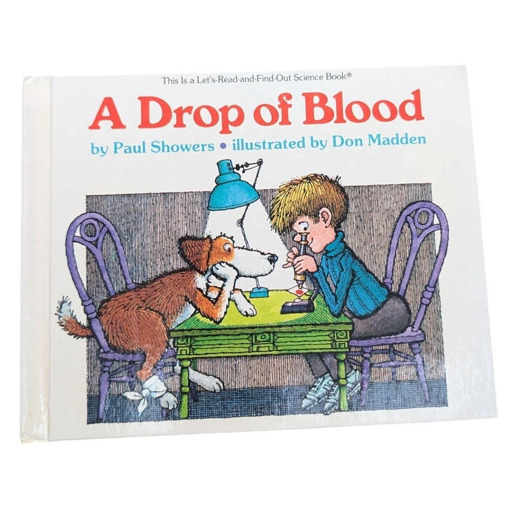 A Drop of Blood Paul Showers Don Madden Science Picture Book Hardcover Vintage
